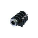 Phone Connectors STEREO CHROME NOSE (5 pieces)