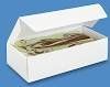 Bundleofbeauty t5674j Set of 10-1 lb. White Gloss Candy Wedding Party Favor Boxes 7" x 3-3/8" x 2"