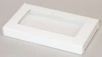 White Business Card Candy Box with Window