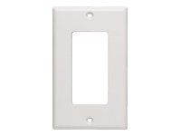 Cables TG- Single Gane Decora Wallplate White
