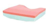 AliMed Sit-Straight Coccyx Relief Cushion, Blue Slipcover, 18x16 inches