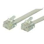 MODULAR NETWORK CABLE,RJ11-6P4C,35 FEET LONG,FLAT BEIGE,STRAIGHT