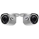 LOREX LNB4173B 4 Megapixel HD Weatherproof IP Security Camera with Color Night Vision - 2 White Bullet Cameras