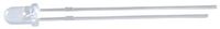 NTE Electronics NTE30045 Super Bright LED Indicator with Water Clear Lens, 5 mm Size, 16000 MCD, White