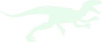 hBARSCI Velociraptor Vinyl Decal - 5 Inches - for Cars, Trucks, Windows, Laptops, Tablets, Outdoor-Grade 6mil Thick Vinyl - Glow in The Dark