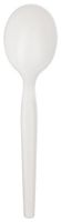 Dixie PSM21 Medium Weight Polypropylene Soup Spoon, 5.75034; Length, White (Case of 1,000)