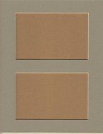 Pack of 5 11x14 Ocean Grey Picture Mat, for 2 5x7 Photos or Pictures