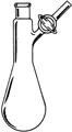Laboy HMF050123 Glass 200 mL Airless-Ware Reaction/Storage Schlenk Flask with 19/22 Joint