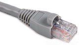 Hellermann Tyton PCGRY3 Category 5e patch cord, 3ft Length, Gray