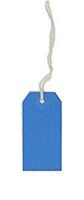 K-Kraft Gift Tags with String Options (#4 = 4.25 x 2.125 inches, PRE-Strung Blue)