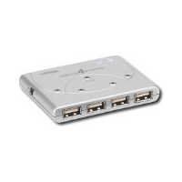 Dynex DX-UH224 - Hub - 4 x Hi-Speed USB - desktop