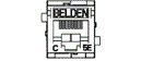 AX101047 - Belden GigaFlex MDVO-Style Category 5e Modular Jack, Black, Pack of 2
