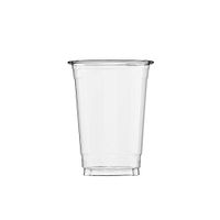 (200 Count) 10 oz Clear Plastic Cups, Disposable Crystal Clear PET Cups for Cold Drinks, To Go Iced Coffee, Juice, Soda, Bubble Boba Tea, Smoothie