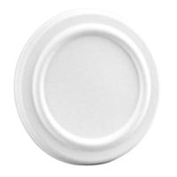 PacknWood Sugarcane Lid for 12 oz and 16 oz Round Sugarcane Containers (Case of 500)