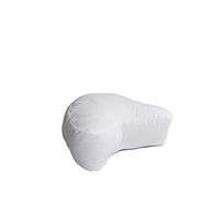 Hermell Products Mini CPAP Travel Pillow , Solid White Cotton-Blend