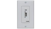 Intelix Full-Speed USB Extender Wall Plate - Client Side - USB-WP-C-W