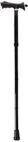 NOVA Medical Products Ortho Med 3040BK Folding Cane with Soft Rubber Handle, Black