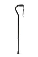 Medline Offset Handle Cane, Black