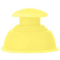 Relaxation Cupping Device, Silicone Moisture Absorber Anti Cellulite Vacuum Cupping Cup Massage Pain and Stress Relief Muscle Set(Yellow)