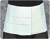 White, Xl (40"-48") 8" Lumbo Supp W/Insert Pocket