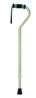 Sky MedSupply Int'l Corp Standard Offset Walking Cane Adjustable, Aluminum Green, 0.77 Pound