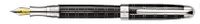 Laban Black & .925 Sterling Silver Crossways Medium Point Fountain Pen - LST-F9191-22M