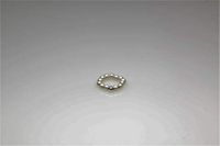 Stretch White Magnetrim Pinky/Toe Ring with Sterling Silver Ball (S)