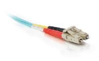Quiktron 852-LL2-003 50/125 um 10G Laser-Optimized LC-LC Duplex MM Fiber Assembly, 1 Meter