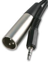 rhinocables 6 feet 7inch (6ft) 3.5mm Stereo Jack Plug to Male XLR Audio Adaptor Cable Adapter Lead DJ to Laptop A1310