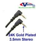 SuperEcabe - 20565-3.5mm Stereo Patch Cable - Angled Male to Angled Male 6 Ft