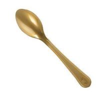 3 Each: Gold Plastic Heavy Weight Spoons (3 Packs of 24 = 72)