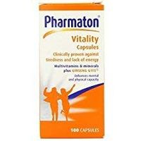 Pharmaton Vitality with Ginseng G115 Optimal Physical and Mental Performance 100 Capsules