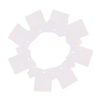 SUPVOX 100PCS Labels Tags Kraft Paper Clothes Shape Hanging Tags Cards Without Rope