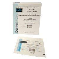 DermaLevin Waterproof Adhesive Foam Dressing, Latex Free, Size: 4 X 4 Inches