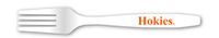 NCAA Virginia Tech Hokies Disposable Plastic Forks, Pack of 20