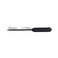 WUTTUAICCI 10 Frequencies Silicone Sounds for Men (Battery is Not Included) Sold only by TXY US (Color : Black, Size : 11.2mm0.55mm)
