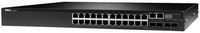 Dell N3024P Layer 3 Switch - 24 Ports - Manageable - 24 x POE+ - 2 x RJ-45 - Stack Port - 5 x Expansion Slots - 10/100/1000Base-T, 10GBase-X, 1000Base-X - Rack-mountable - 462-5880