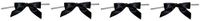 Reliant Ribbon Satin Twist Tie Bows - Small Ribbon, 5/8 Inch X 100 Pieces, Black (Fоur Расk)
