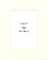 Pack of 100 8x10 Off-White Picture Mats Mattes with White Core Bevel Cut for 5x7 Photo