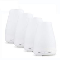EcoGecko 4 Diffuser Units, Aromatherapy Essential Oil Diffuser, Aroma Oil Diffuser with Color Changing LED Lights