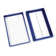 Heathrow Scientific HS15989C 25 Place Cork Slide Box, Red (Pack of 72)