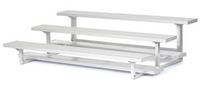 All Star Bleachers, Three Row Aluminum Bleachers, Bleacher3-15, Width (Ft): 15 Ft, Seats: 30, Weight: 356, 6A3S15