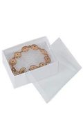 White Vu-Top Cotton-Filled Box (100/Case) - STOR-85501