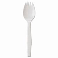 Gen GEN PPSPK Medium Weight Polystrene Spork White - 1000-Case