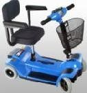 Zipr Mobility ZIPR4BLUE 4 Wheel Travel Scooter - Blue