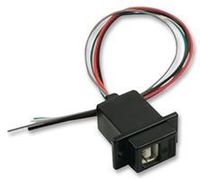 L-COM ECJ504B-UB I/O Connector, USB B, Jack, 4POS, 10IN Wire Leads (1 Piece)
