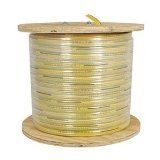 KH Industries FTCB-10/4-130 Flat Festoon Cable, PVC Jacket, 4 Conductor, 10 AWG, 130' Length, Yellow
