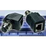 RJS-12D04FM-LS8001, Conn RJ-45/M12 Circular Adapter RCP/M 8/4 POS ST