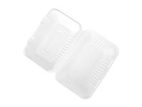 Sugarcane Bagasse Clamshell-Naturally Organic Eco-Friendly Biodegradable&Compostable, Paper&Plastic Alternative 9 inch Lunch Hinged Container(250)