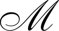 J.Herbin H403 Brass Seal for Sealing Wax Script Old Style Font 15/16" Diameter (Letter M)